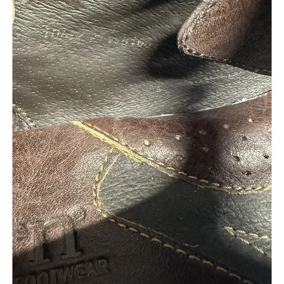 Born Mary Jane Oxford Heels Brown Lace Up Dark Academia Steampunk Lolita Size 10 - Picture 3 of 13